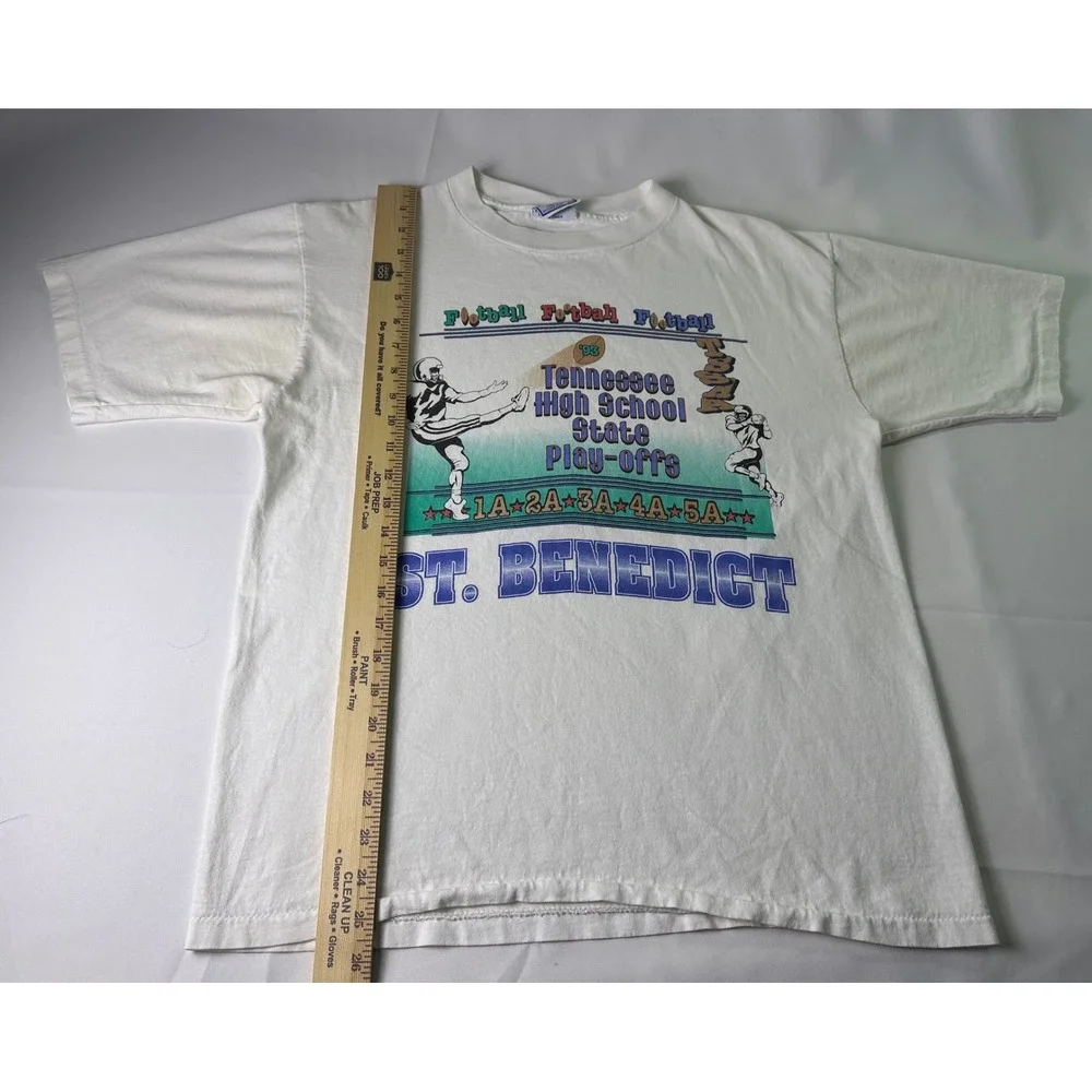 Vintage St. Benedict Football Final Tennessee High School Playoffs T-Shirt L USA